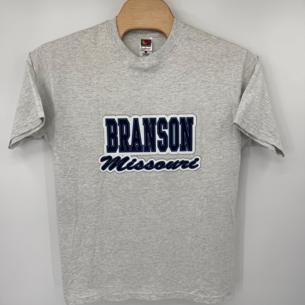 Branson Missouri‎ Souvenir Fruit of the Loom T Shirt Mens Large Grey Lofteez